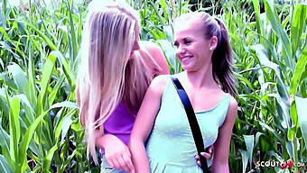 Bella Anne'S Trickery Leads To Public Lesbian Encounter With German Girl